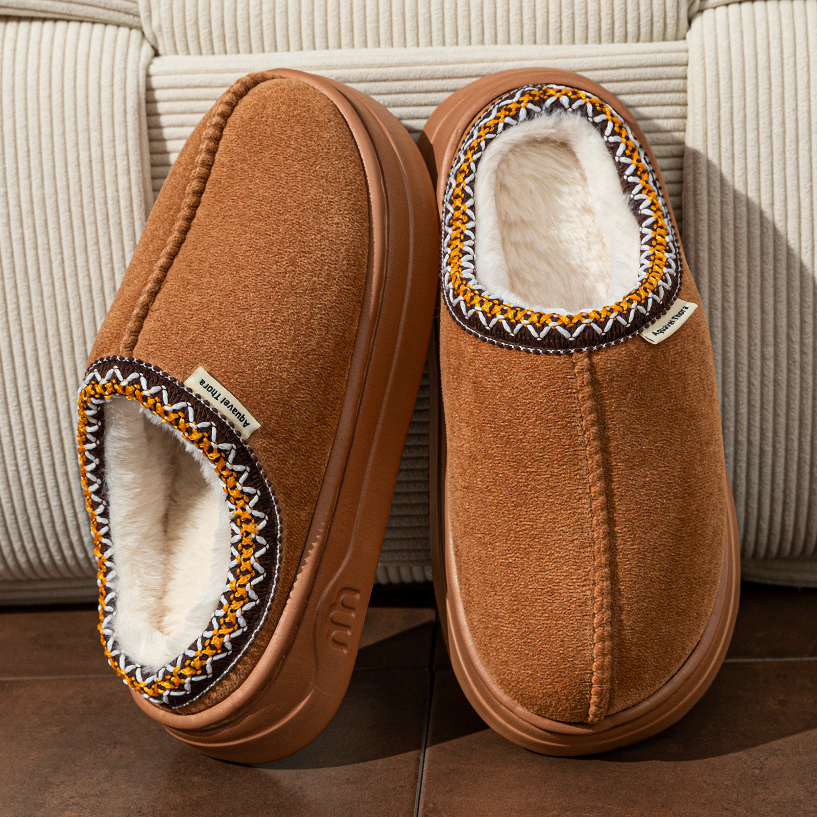 Mens Fashion Sandals - Winter Women's Slippers Boots Fashion Fuzzy