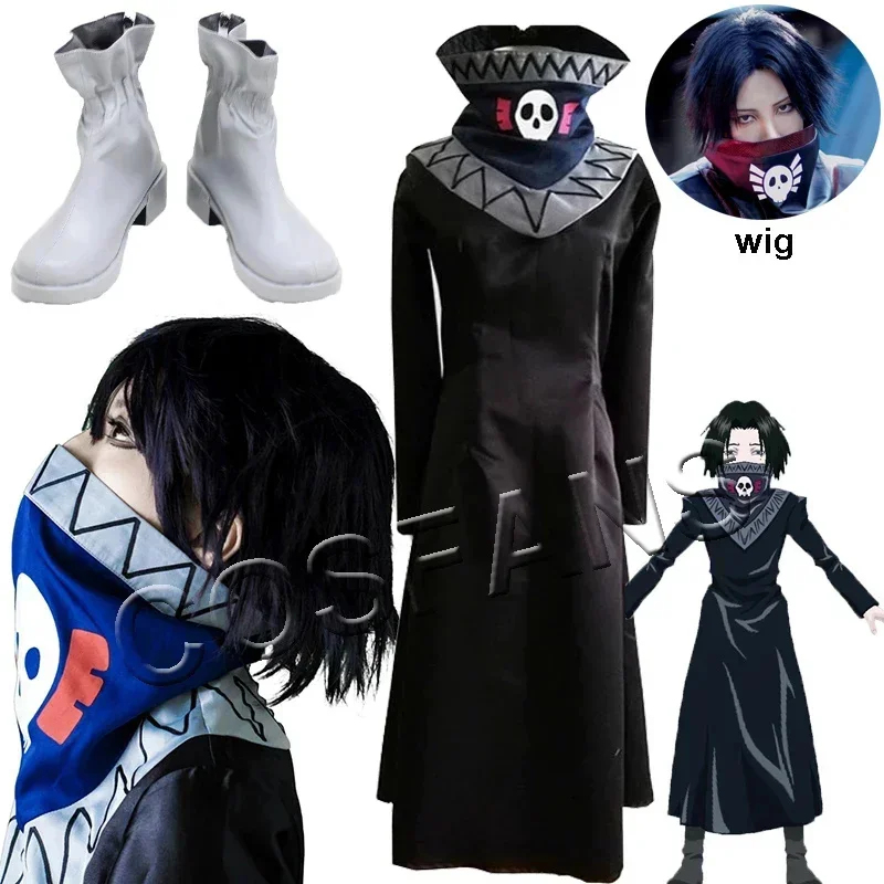 Trench Coat Men - ABC123Anime X Hunter Feitan black coat