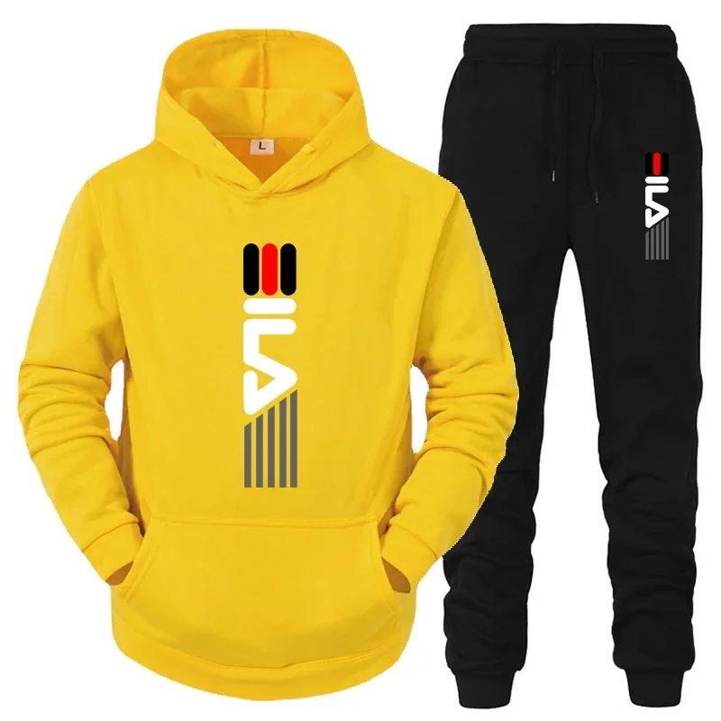 Men's Tracksuit Hooded Sweatsh - Jogger Sweatpants Men บทวิจารณ์และราคา