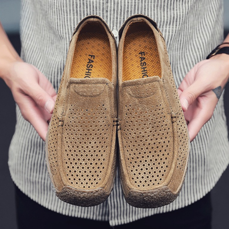 Men Loafers High-quality Slip  - Suede Loafers Men บทวิจารณ์และราคา