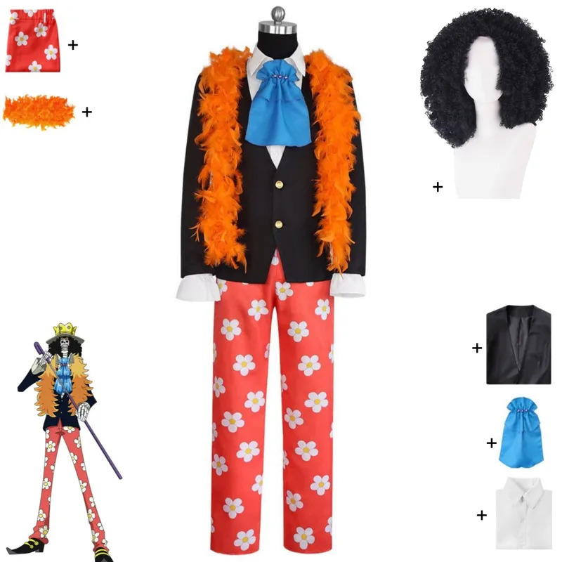 Anime Burukku Brook Cosplay Co - Trench Coat Men บทวิจารณ์และราคา