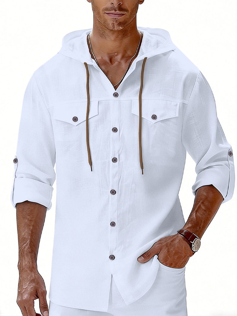 New Spring Summer Men's Hooded - Men'S Fashion Color บทวิจารณ์และราคา