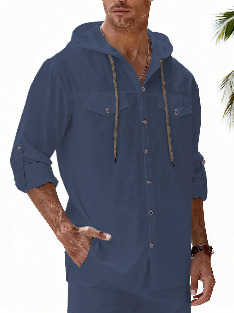 New Spring Summer Men's Hooded - Men'S Fashion Color บทวิจารณ์และราคา