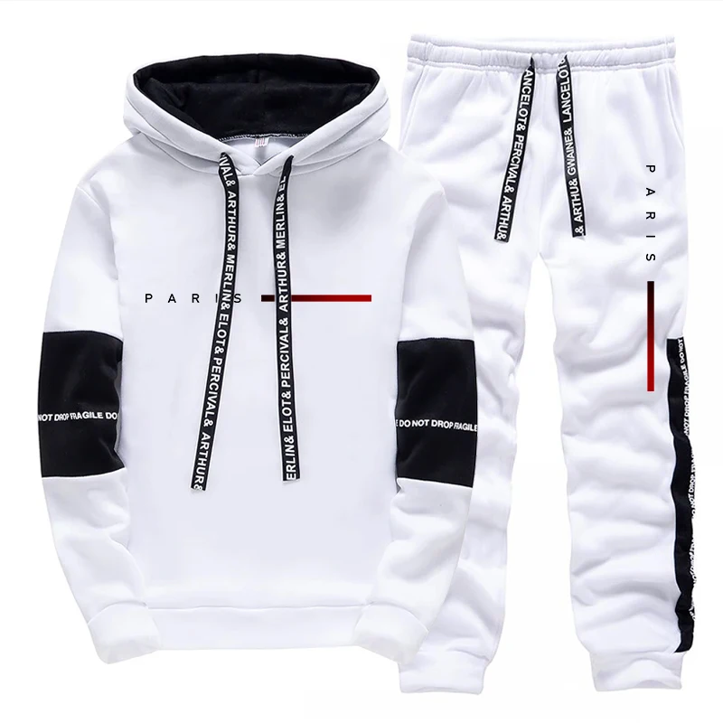 Paris Fashion Hoodie Streetwea - Jogger Sweatpants Men บทวิจารณ์และราคา