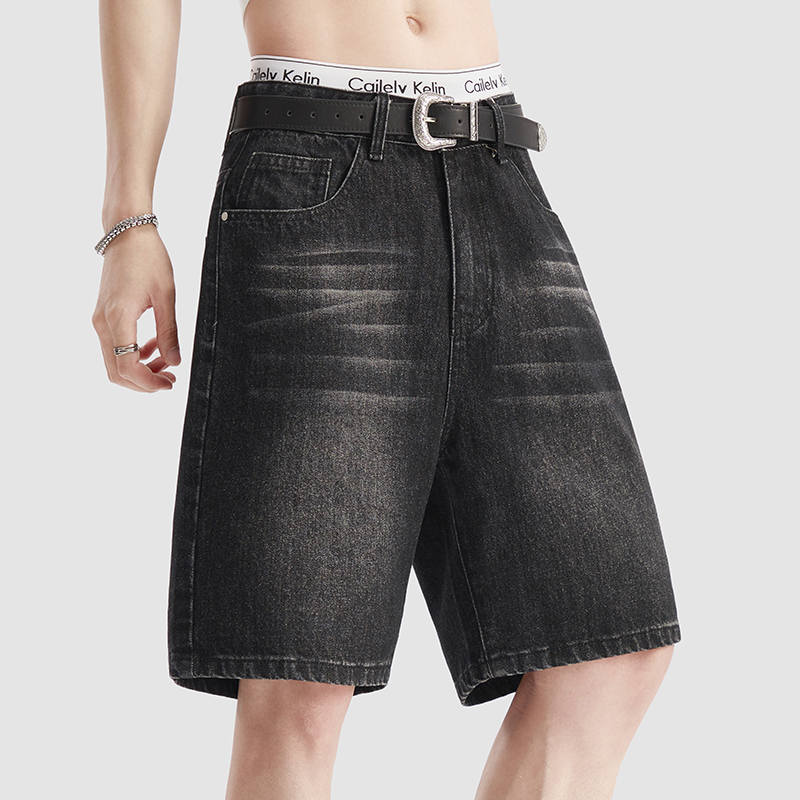 Summer Thin Black Denim Shorts - Jeans Pants Fashion Men บทวิจารณ์และราคา