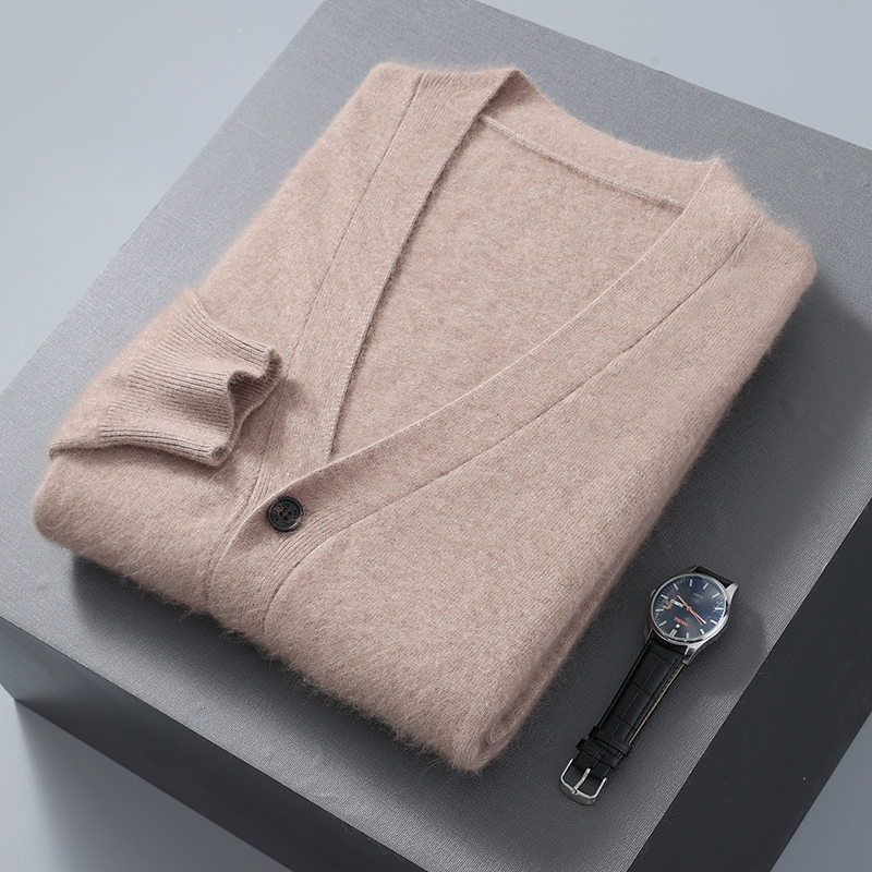 Men's Cardigan Sweater Mink Ve - Men'S Fashion V Neck Sweater บทวิจารณ์และราคา