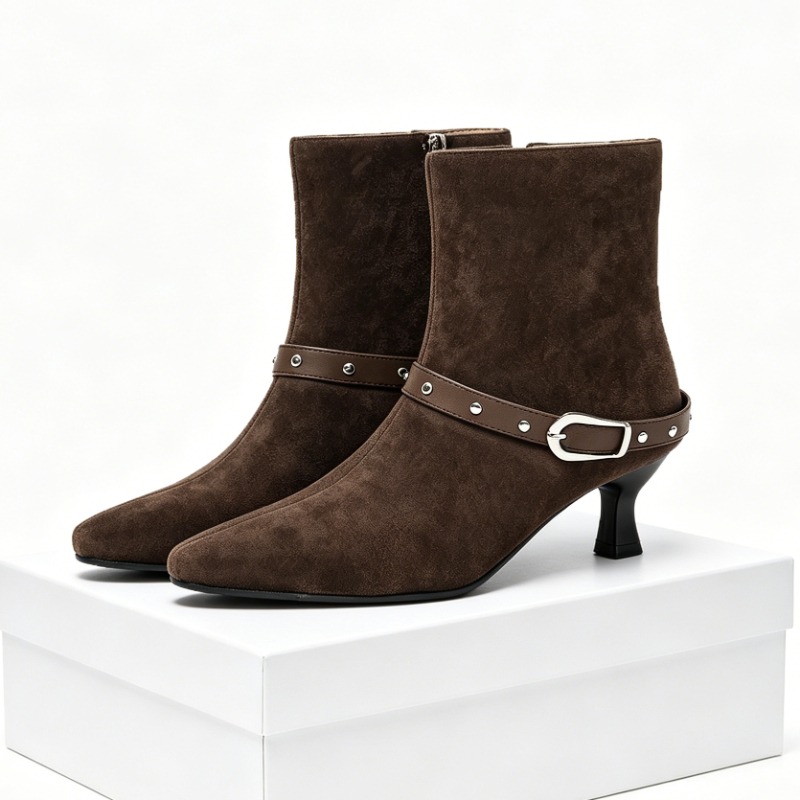 New Winter Suede Women High Bo - Men Fashion Elegant บทวิจารณ์และราคา