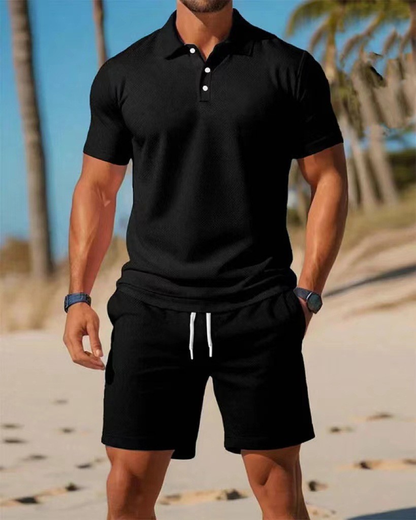 Men's polo shirt set  Summer n - Men'S Fashion Color บทวิจารณ์และราคา