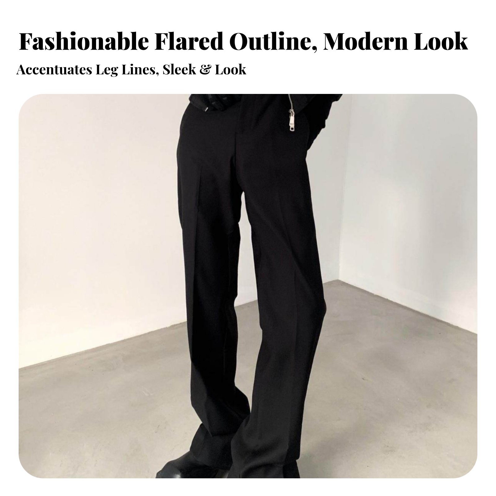 Split-Split-Leg Flaredd Trouse - Fashion Men Vogue บทวิจารณ์และราคา