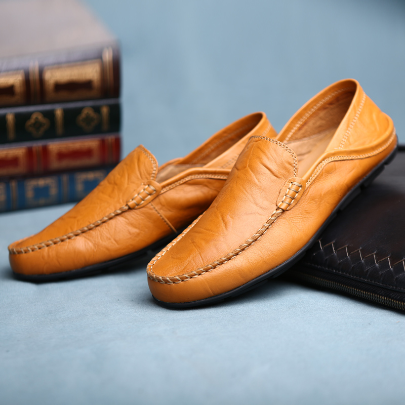 Men's Leather Casual Loafers S - Suede Loafers Men บทวิจารณ์และราคา