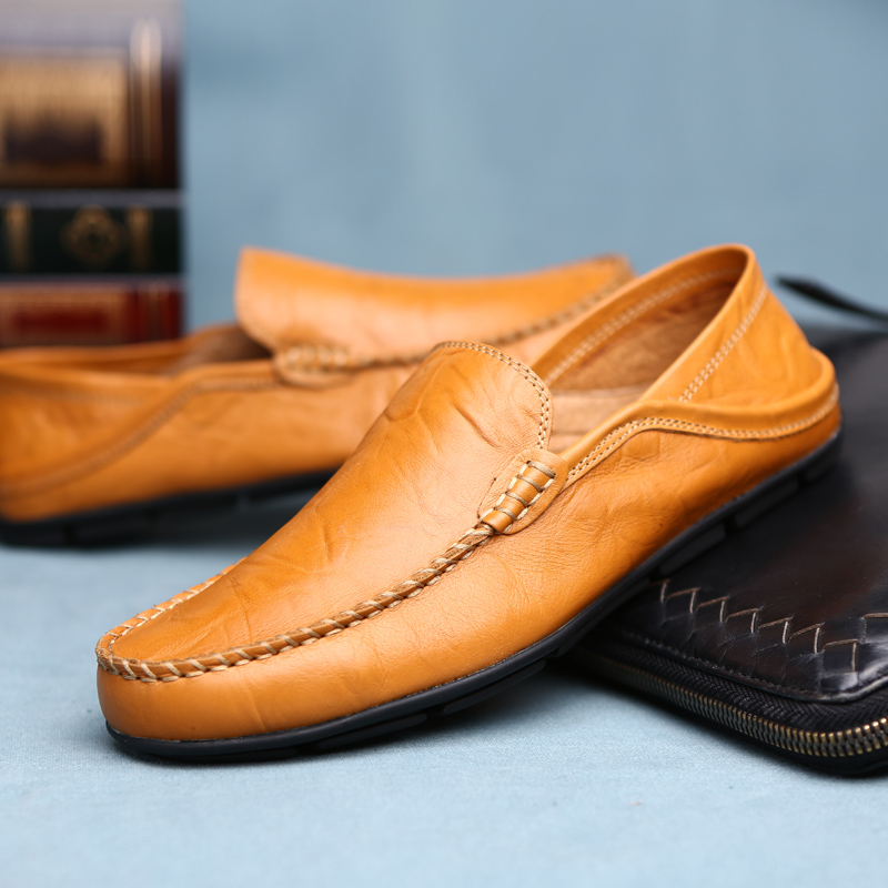 Men's Leather Casual Loafers S - Suede Loafers Men บทวิจารณ์และราคา