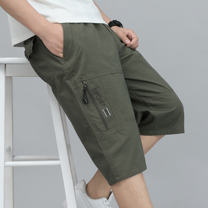 Mens Cargo Shorts Knee Pants Z - Jogger Sweatpants Men บทวิจารณ์และราคา