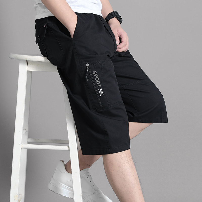 Mens Cargo Shorts Knee Pants Z - Jogger Sweatpants Men บทวิจารณ์และราคา