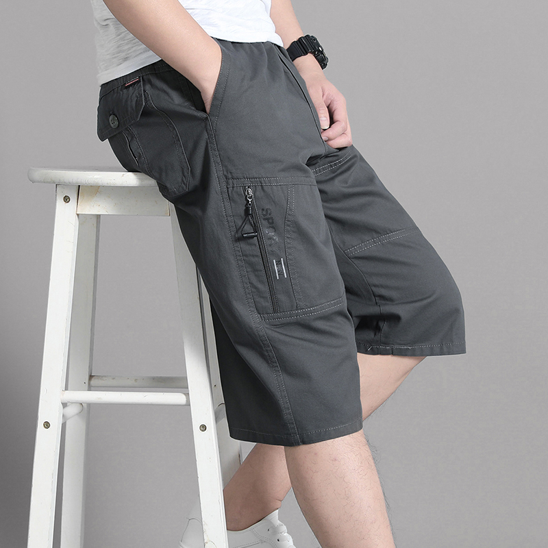 Mens Cargo Shorts Knee Pants Z - Jogger Sweatpants Men บทวิจารณ์และราคา