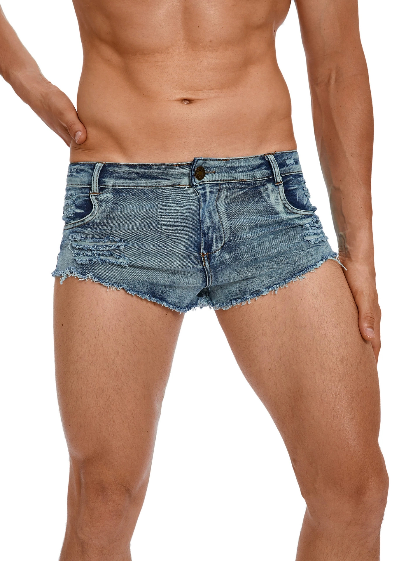 Men's Tight Low Waist Jeans Sh - Jeans Pants Fashion Men บทวิจารณ์และราคา