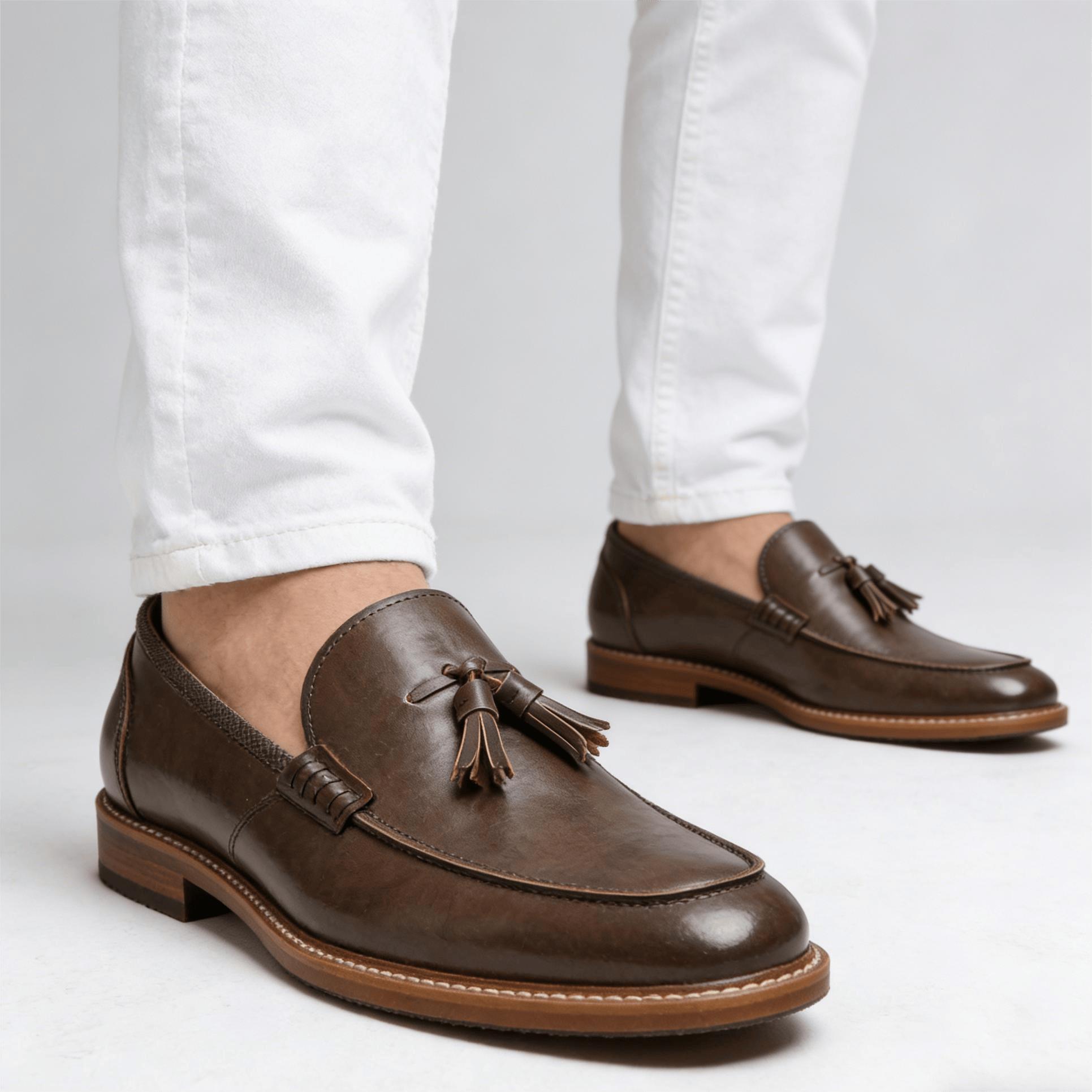 Men Summer Shoes Breathable Fa - Suede Loafers Men บทวิจารณ์และราคา