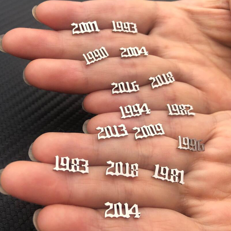 Tiny Year Number Stainless Ste - Men'S Fashion Year 2000 บทวิจารณ์และราคา