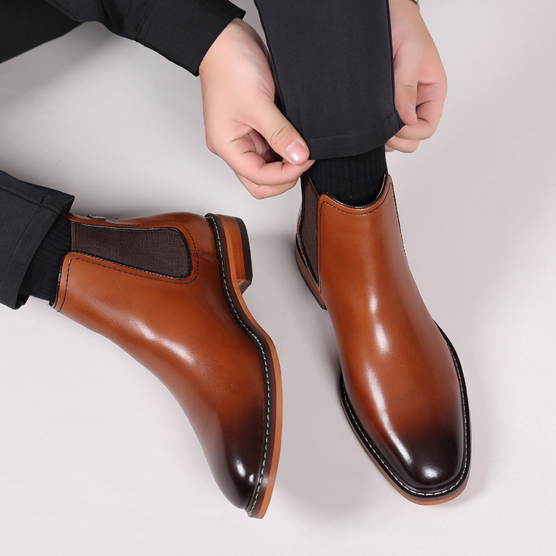 Fashion Mens Short Chelsea Boo - Men Fashion Elegant บทวิจารณ์และราคา