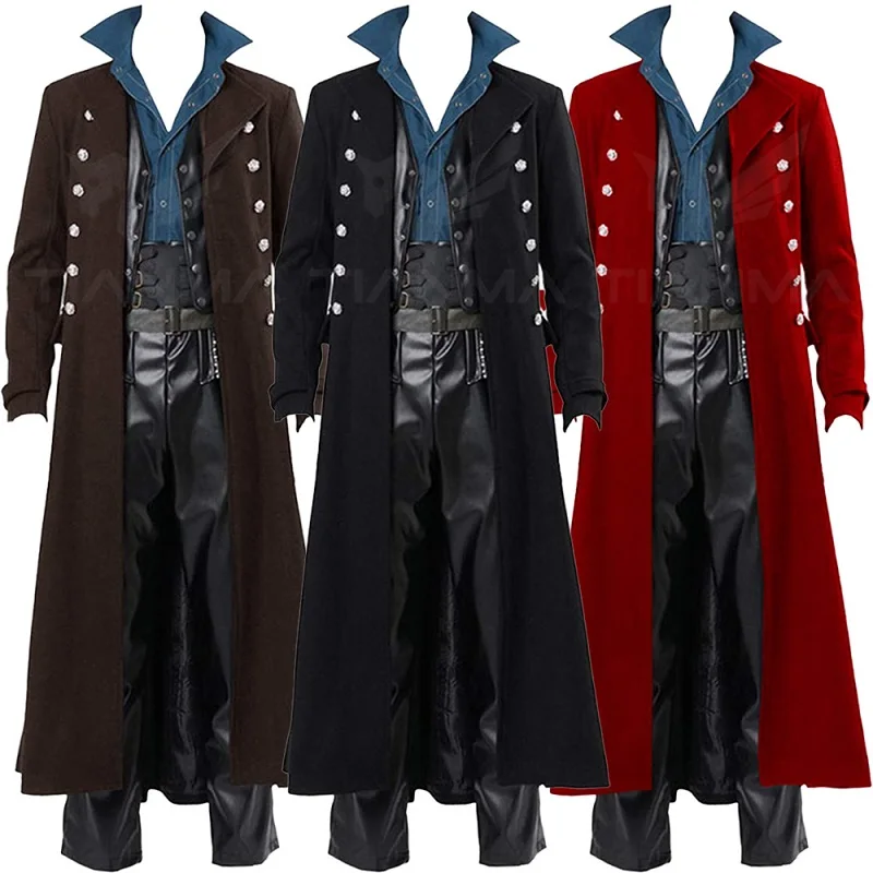 Medieval Men British Style Pun - Trench Coat Men บทวิจารณ์และราคา