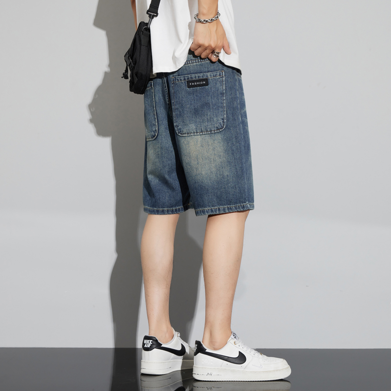 Men's Vintage Denim Shorts Sum - Jeans Pants Fashion Men บทวิจารณ์และราคา