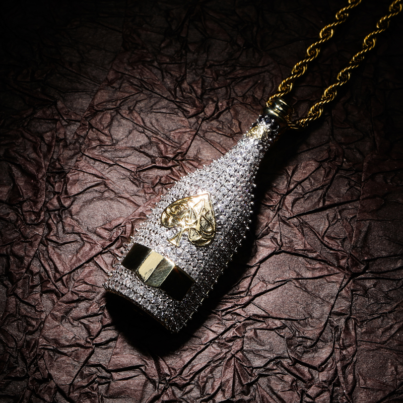 TOPGRILLZ Big Wine Bottle Neck - Fashion Men Vogue บทวิจารณ์และราคา