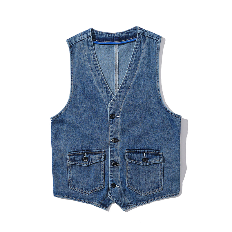 Denim Vest Men's Jacket Spring - Men'S Fashion Vest With Jeans บทวิจารณ์และราคา