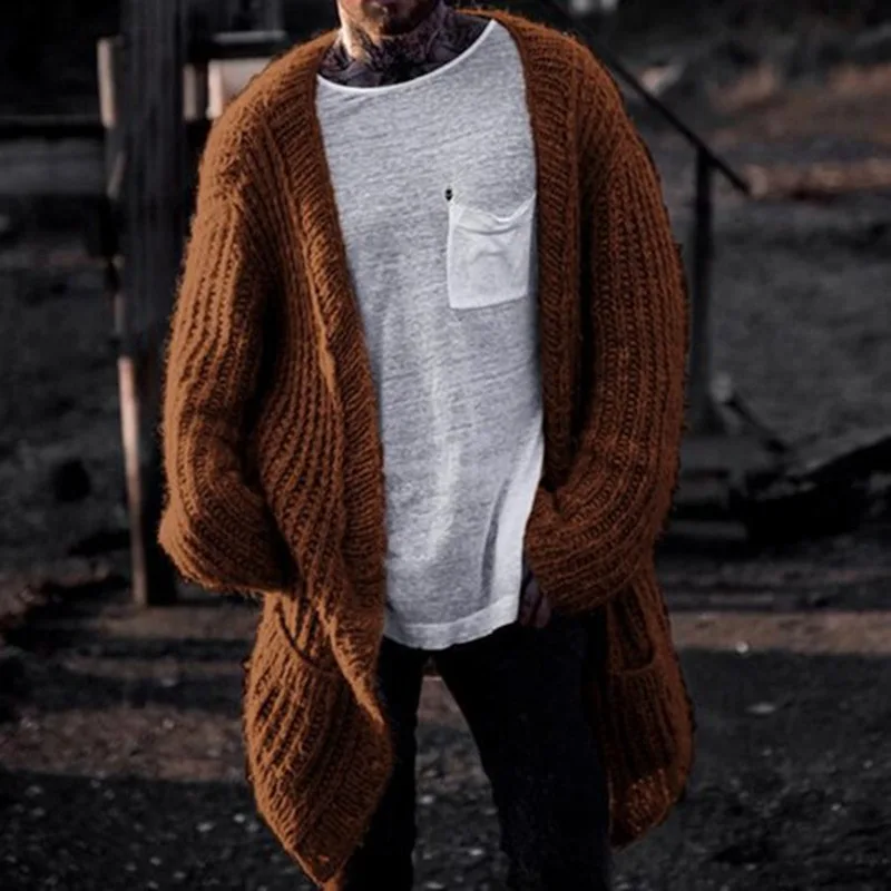 Korean-style Men's Autumn and  - Men'S Fashion V Neck Sweater บทวิจารณ์และราคา