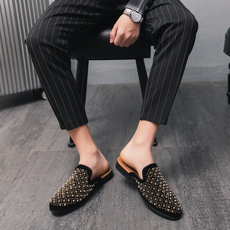 Coiffeur dress mules shoes man - Suede Loafers Men บทวิจารณ์และราคา