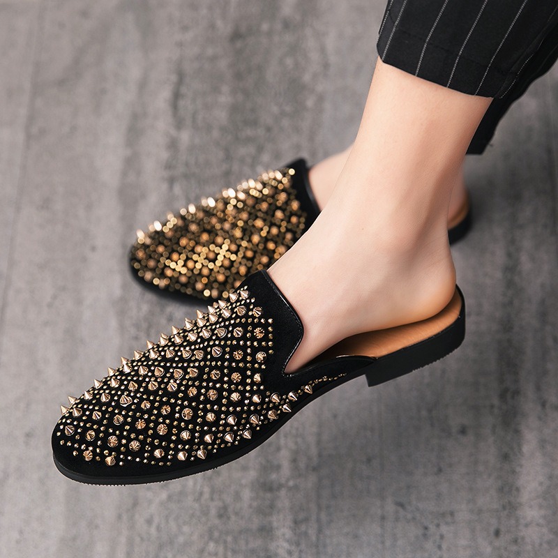 Coiffeur dress mules shoes man - Suede Loafers Men บทวิจารณ์และราคา