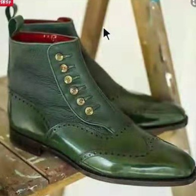 Men's Leather Suede Chelsea Bo - Men Fashion Elegant บทวิจารณ์และราคา