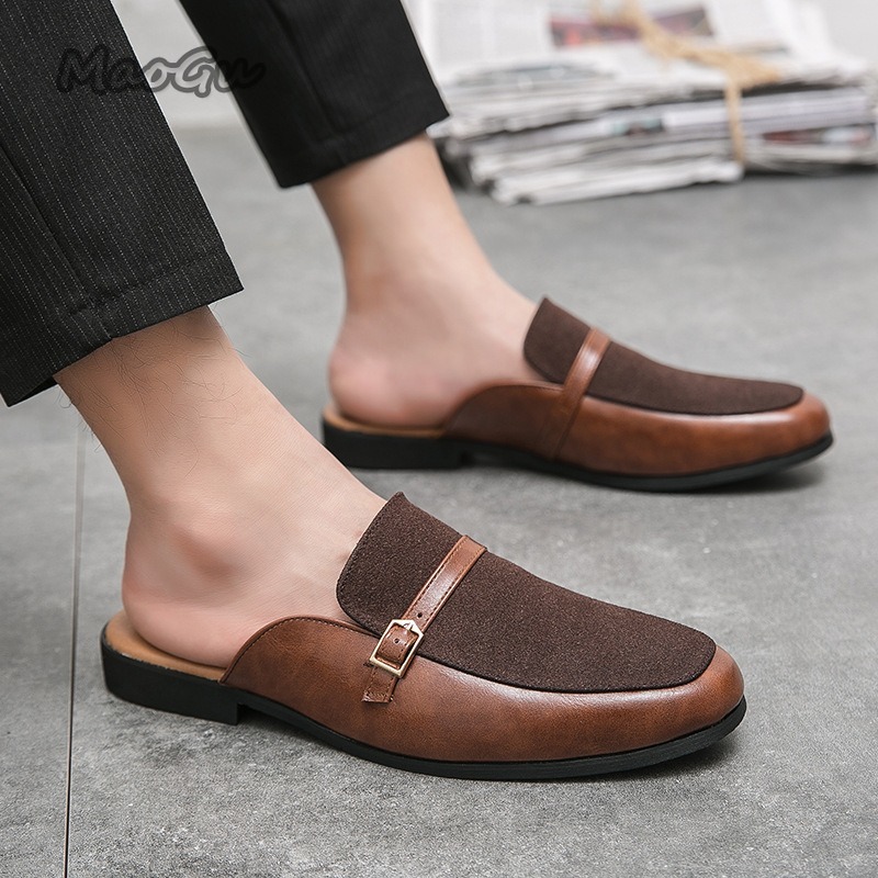 Men's Pantuflas Faux Leather & - Suede Loafers Men บทวิจารณ์และราคา