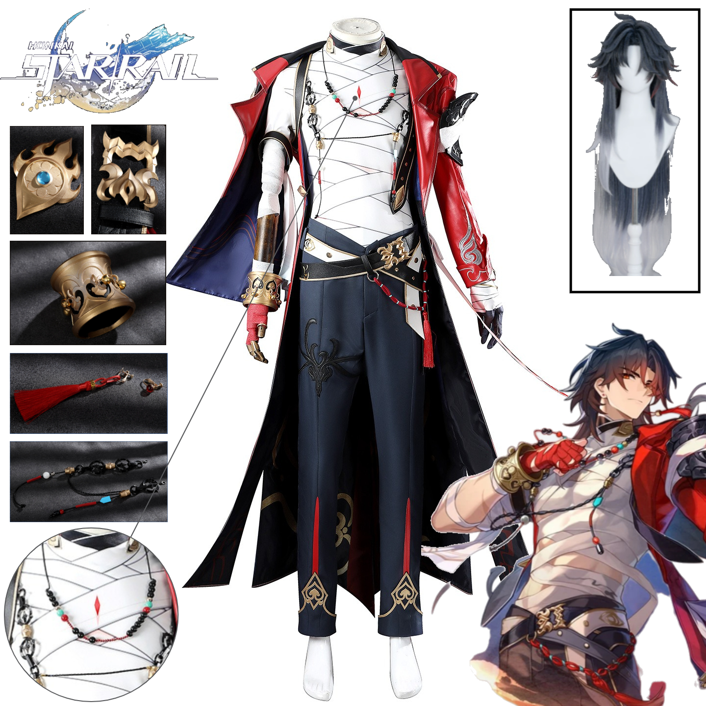 Honkai: Star Rail Blade Morten - Trench Coat Men บทวิจารณ์และราคา