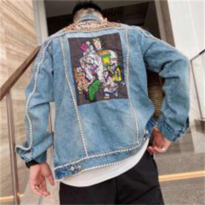 Diamond Border Printing Fashio - Men'S Fashion Vest With Jeans บทวิจารณ์และราคา