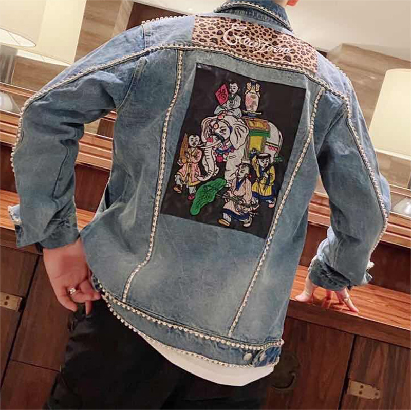 Diamond Border Printing Fashio - Men'S Fashion Vest With Jeans บทวิจารณ์และราคา