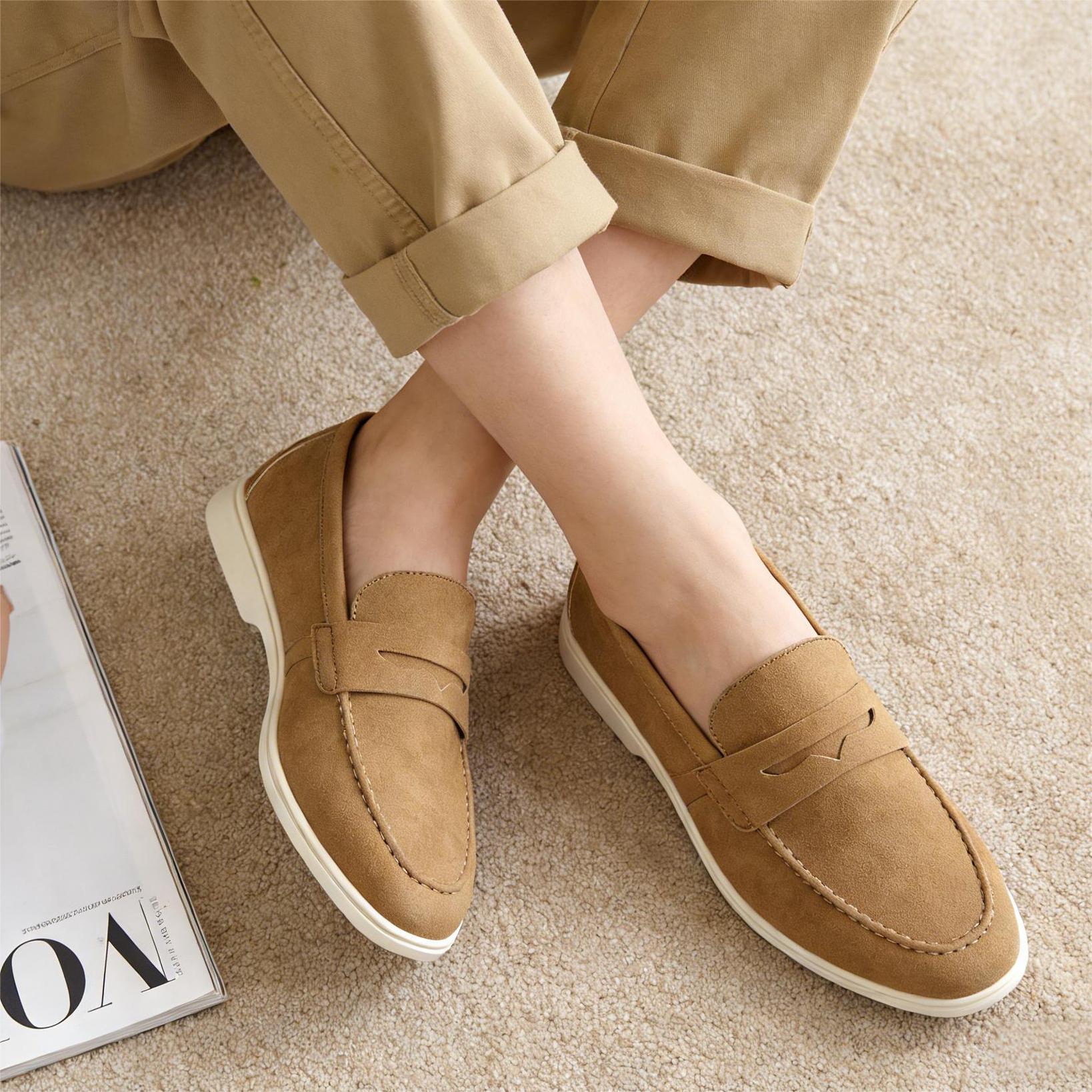Men's Breathable Loafers Fashi - Suede Loafers Men บทวิจารณ์และราคา