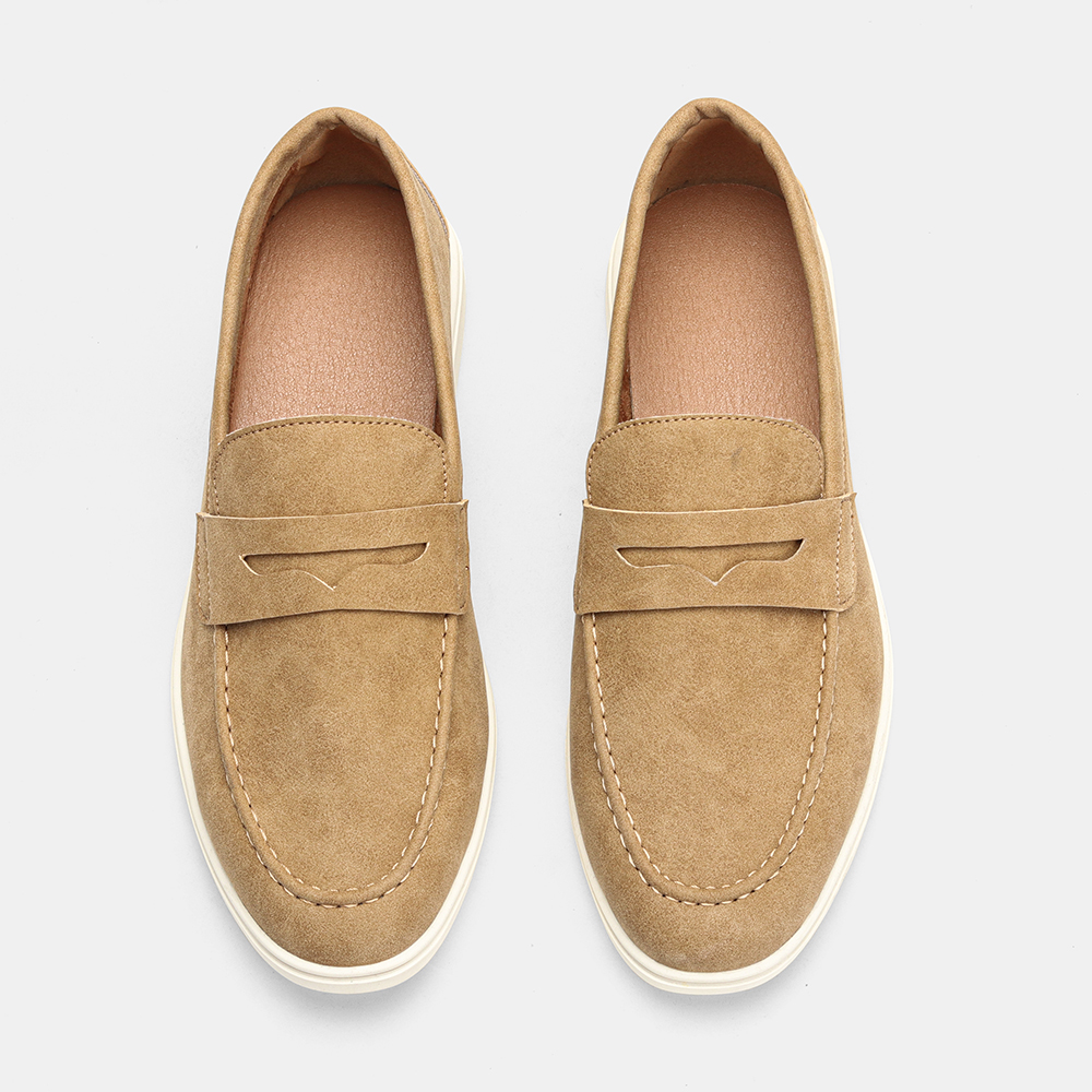 Men's Breathable Loafers Fashi - Suede Loafers Men บทวิจารณ์และราคา