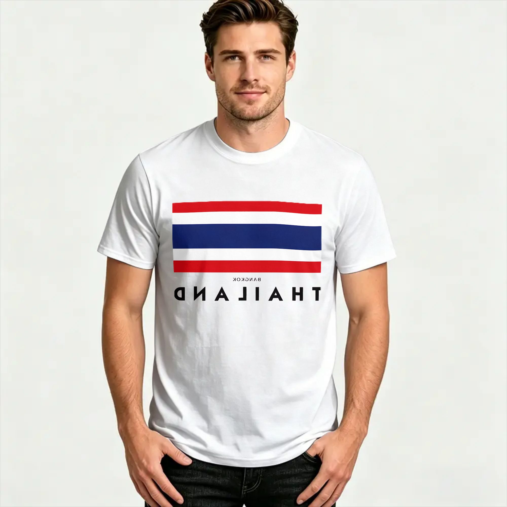 Streetwear T-Shirt Summer Bang - Mens Fashion Bangkok บทวิจารณ์และราคา
