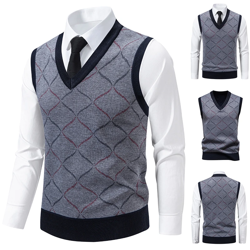 Men's 2026 V-neck Knitted Swea - Men'S Fashion V Neck Sweater บทวิจารณ์และราคา
