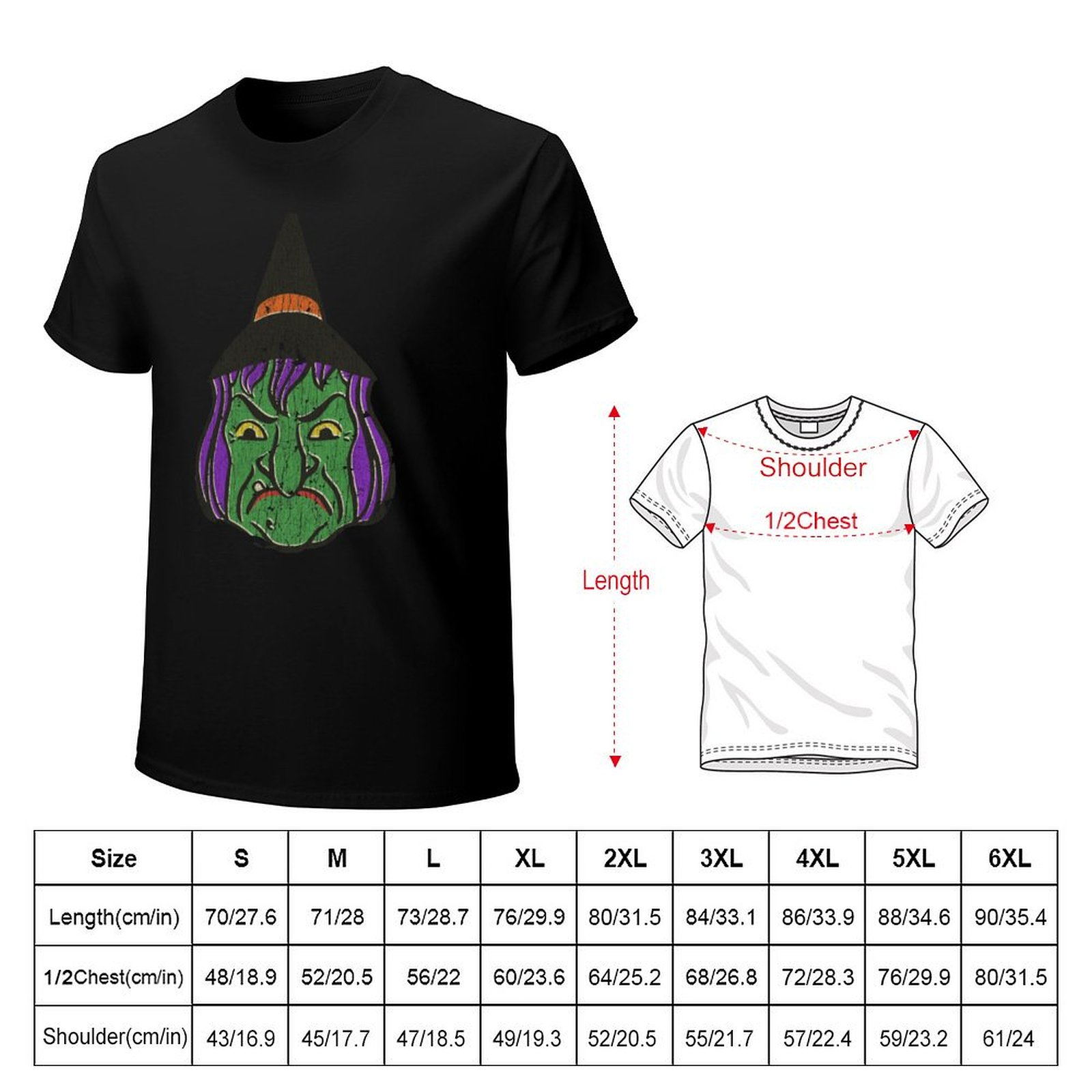 1950s Halloween Witch T-Shirt  - 1950S Fashion Men'S บทวิจารณ์และราคา