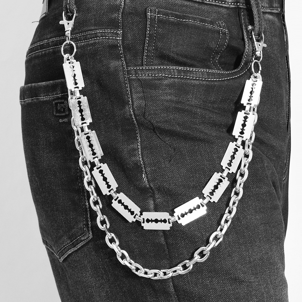 Punk Metal Chain Keychains for - Jeans Pants Fashion Men บทวิจารณ์และราคา