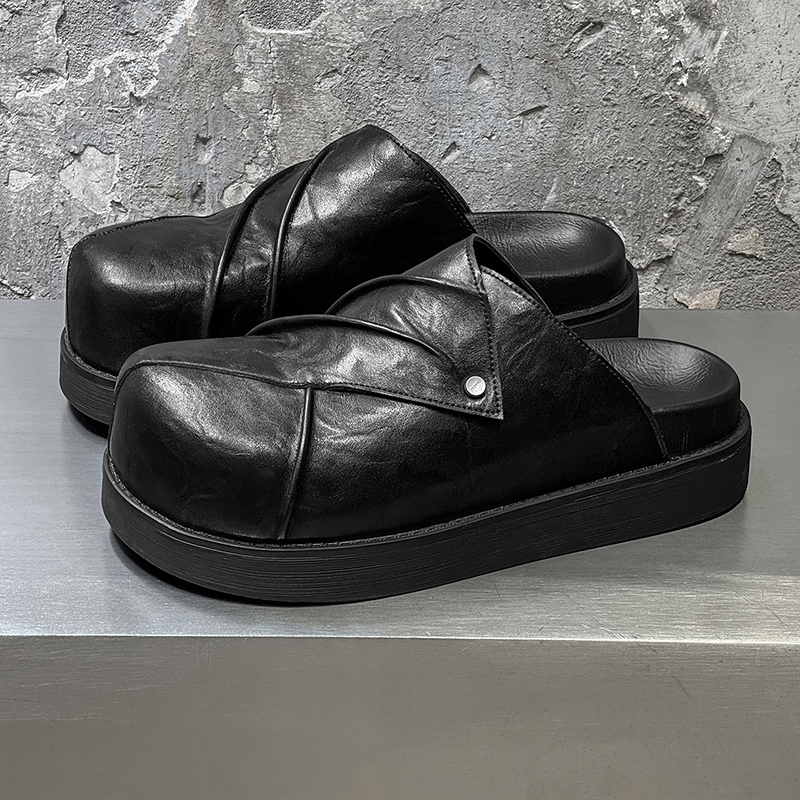 New Trendy Fashionable Men Lea - Men'S Fashion Color บทวิจารณ์และราคา