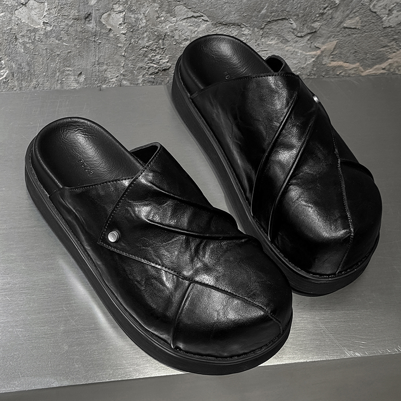 New Trendy Fashionable Men Lea - Men'S Fashion Color บทวิจารณ์และราคา