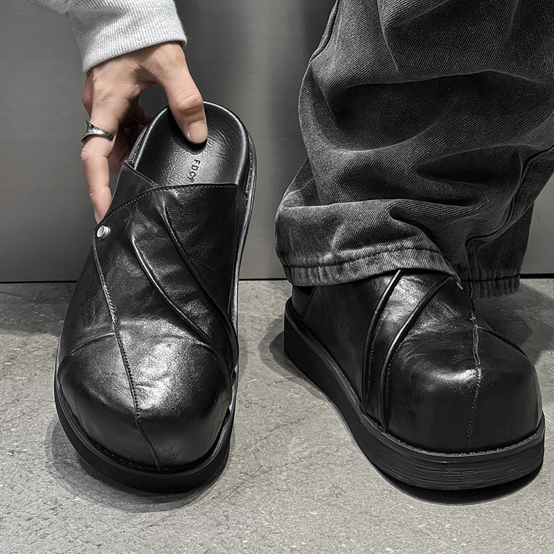 New Trendy Fashionable Men Lea - Men'S Fashion Color บทวิจารณ์และราคา
