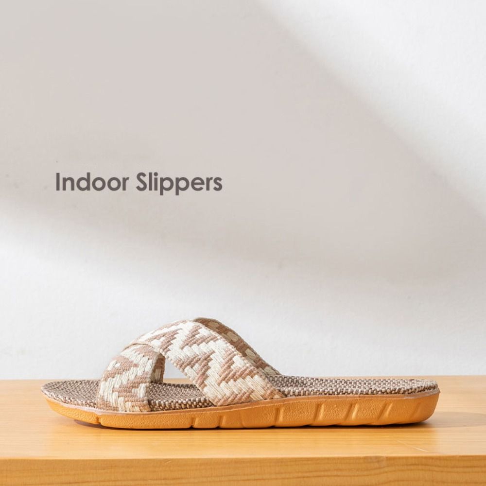Fashion Ethnic Style Linen Cro - Mens Fashion Sandals บทวิจารณ์และราคา
